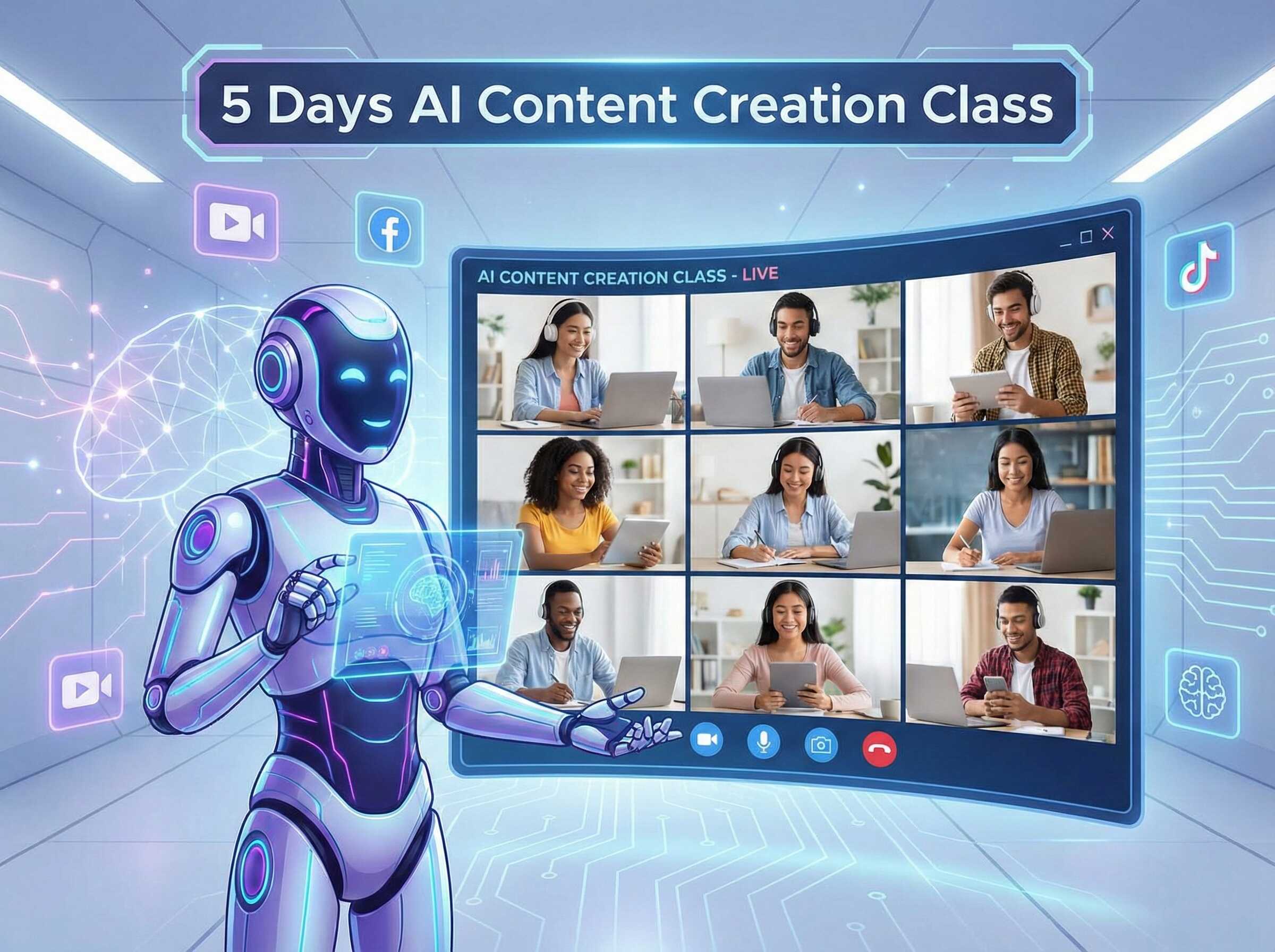 5 Days AI Content Creation Online Class