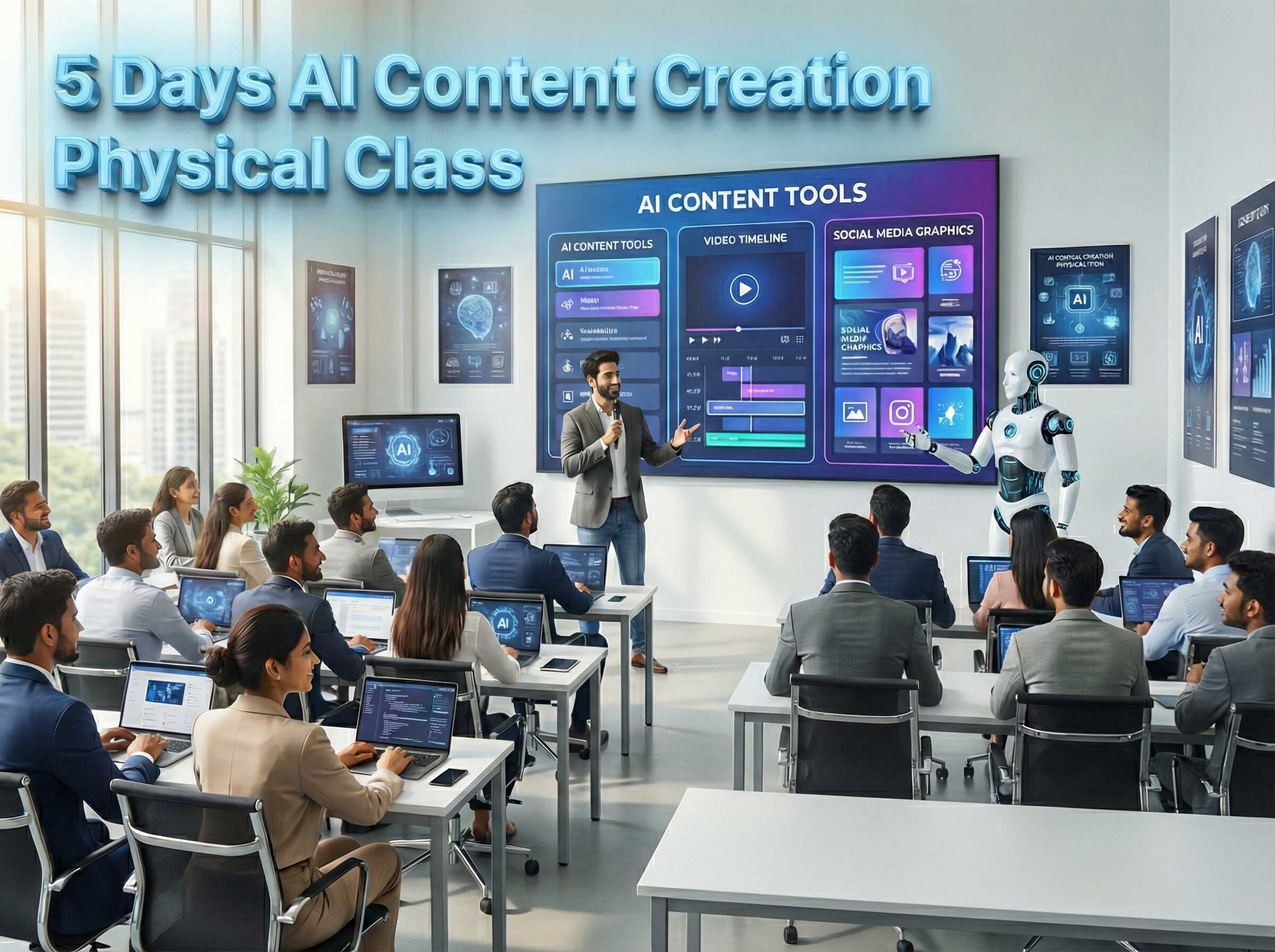 5 Days AI Content Creation Physical Class